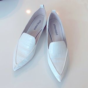 White Chic Jeffrey Campbell flats